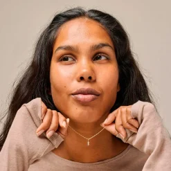 TWIN CZ HALSKÆDE | FORGYLDT