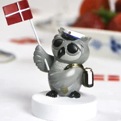 UGLE MED BOG OG FLAG | BLÅ