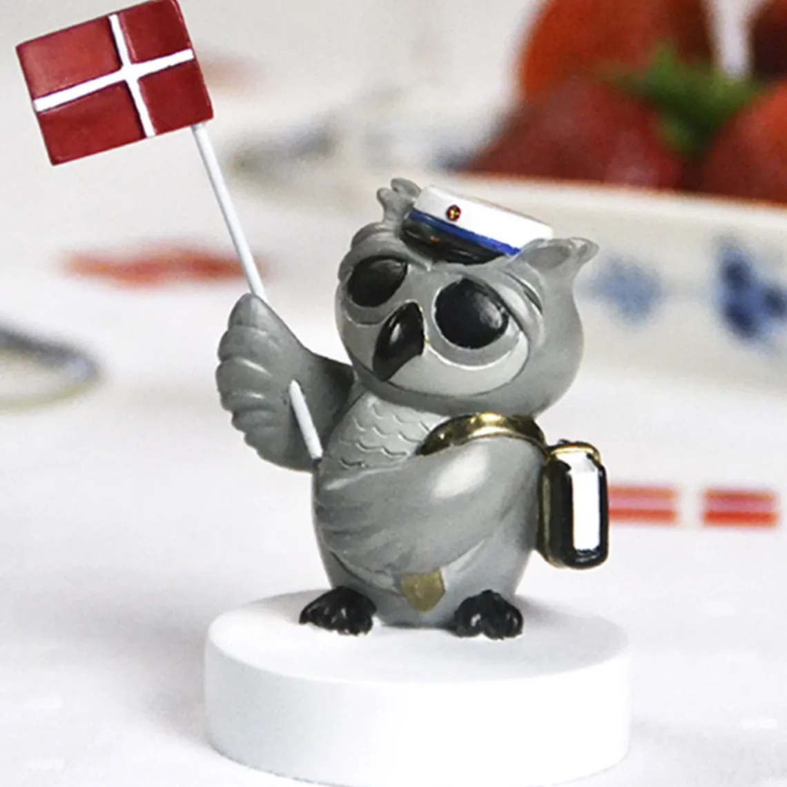 UGLE MED BOG OG FLAG | BLÅ