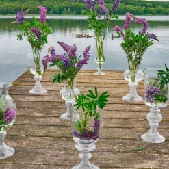 VASE I GLAS D15XH40 CM