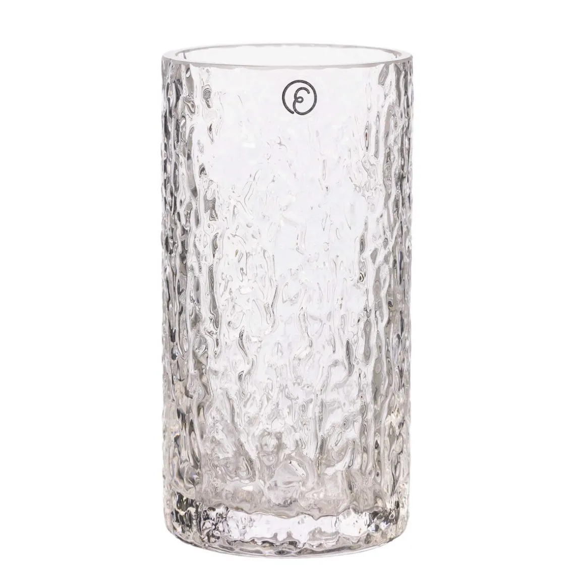 VASE M/MØNSTRET GLAS