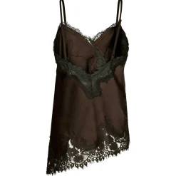 VIOLE LACE TOP | DARK BROWN