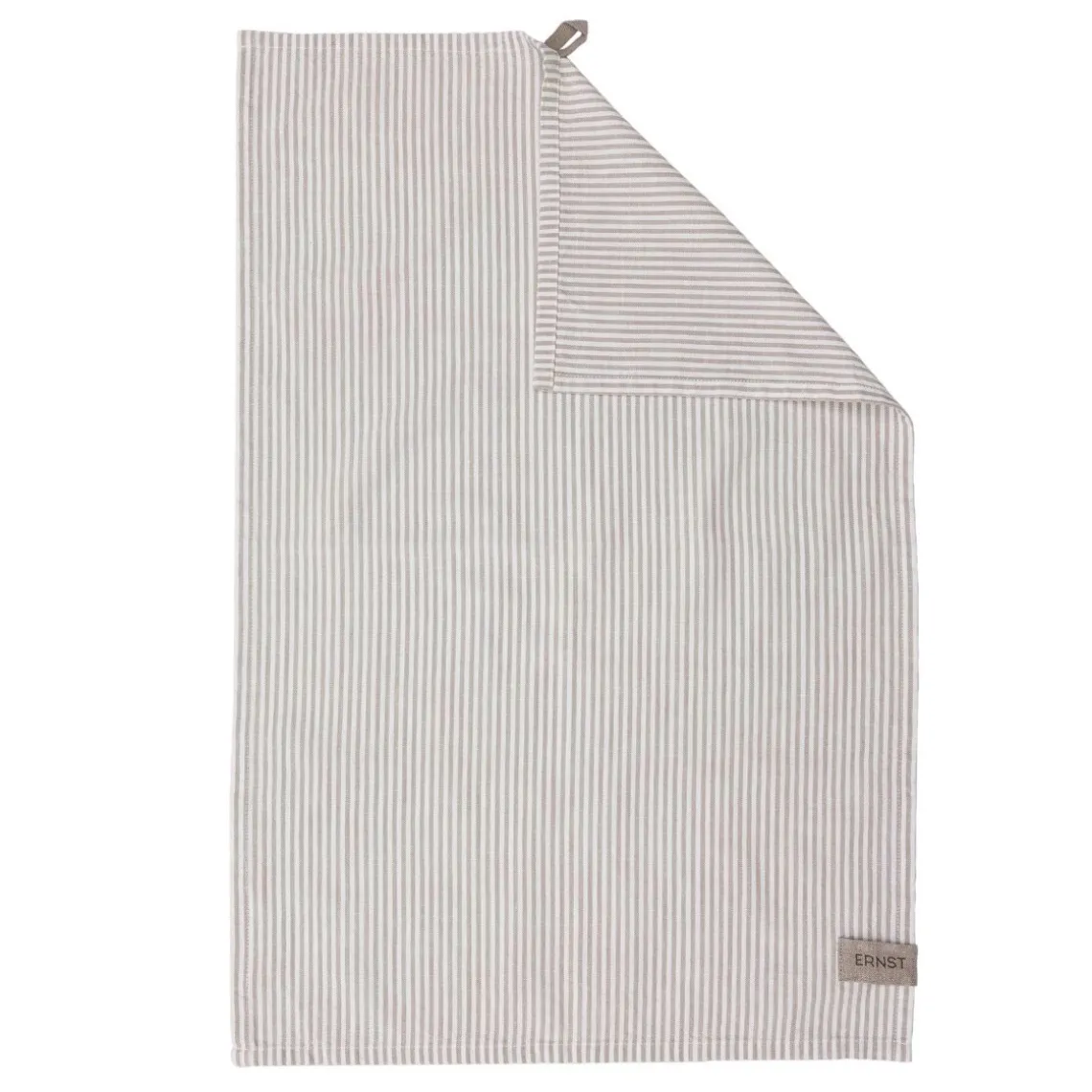 VISKESTYKKE 47X70 CM | BEIGE/HVID SMAL STRIB