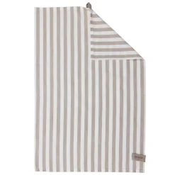 VISKESTYKKE 47X70 CM | BEIGE/HVID BRED STRIB