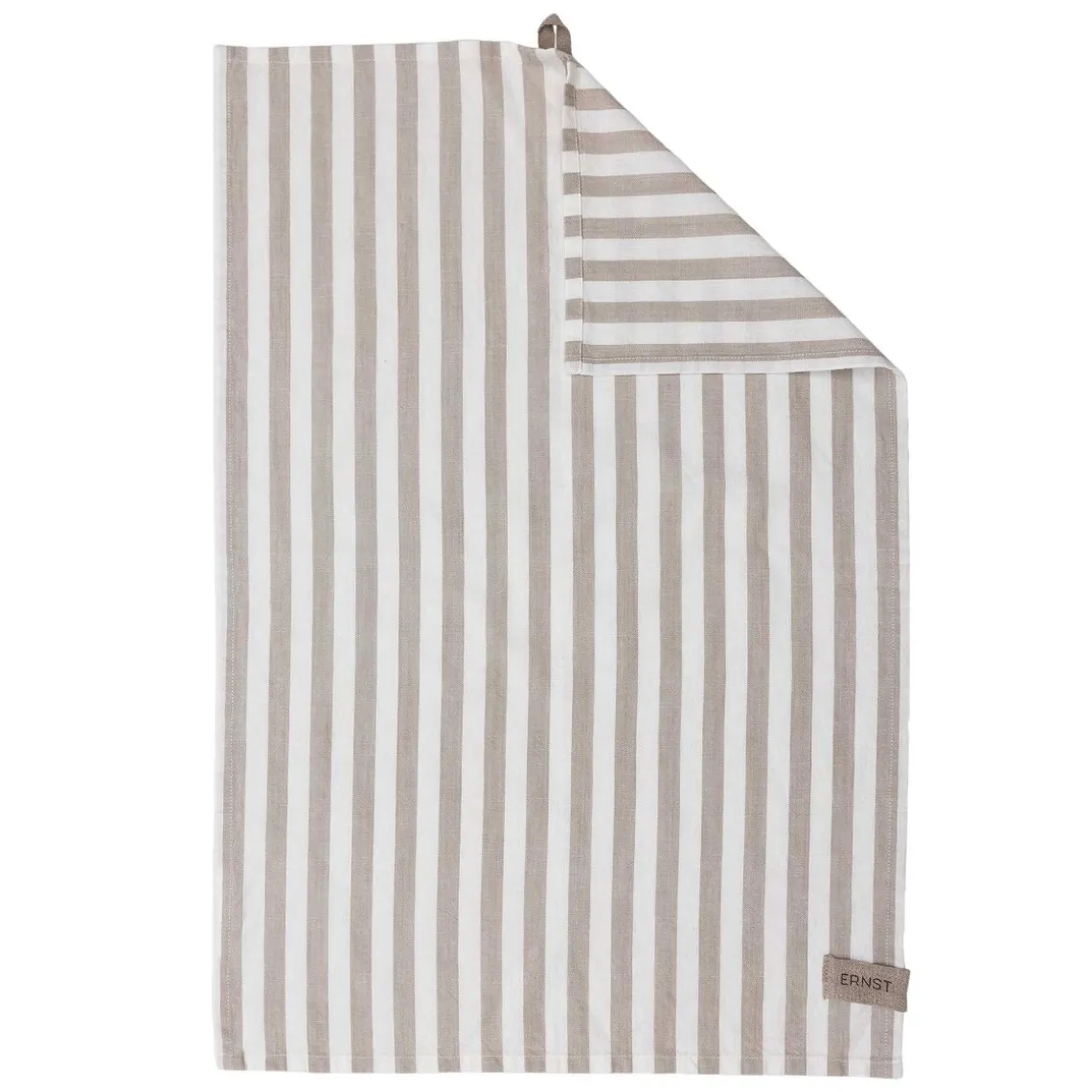 VISKESTYKKE 47X70 CM | BEIGE/HVID BRED STRIB