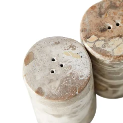 VITA SALT/PEBER SÆT I MARMOR 4,5X8,5 CM | SEASHELL
