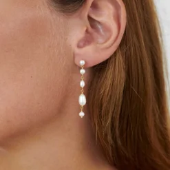 WHITE DREAMS ØRERINGE | FORGYLDT