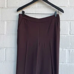 WIDE-LEG HIGH-RISE TROUSERS | MORO