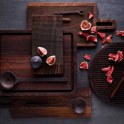 YAMI SKÆREBRÆT M/SAFTRILLE 49X30XH2 CM | BRUN