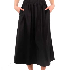 YARA POPLIN SKIRT | BLACK