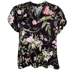 ZENNIA BLOUSE | BLACK FLOWER