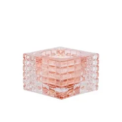 ZOE FYRFADSSTAGE I GLAS 8X8X5 CM | ROSE
